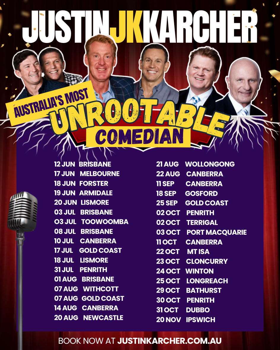 justin karcher unrootable comedian upcoming events